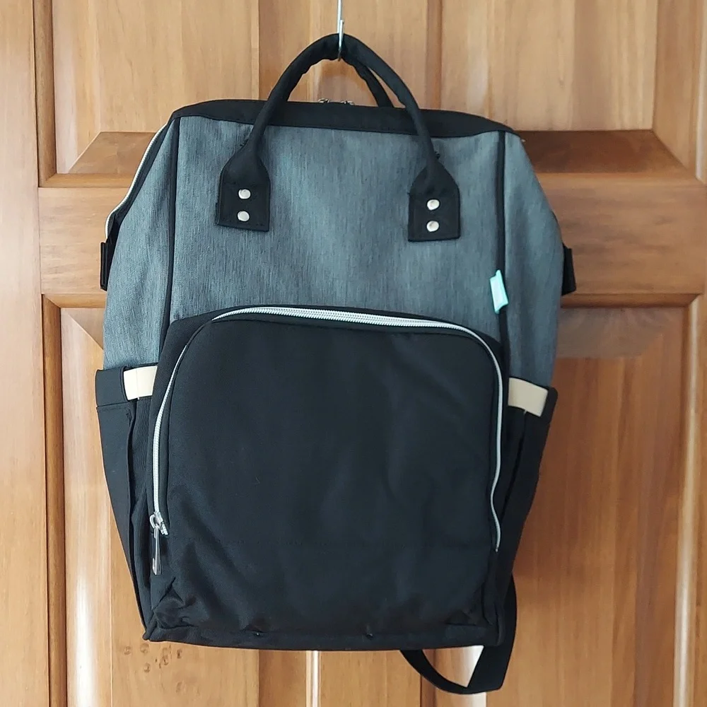 🆕 AFBP Aeroflow Breast Pump Insulated Backpack, Stylish Black and Gray, NEW